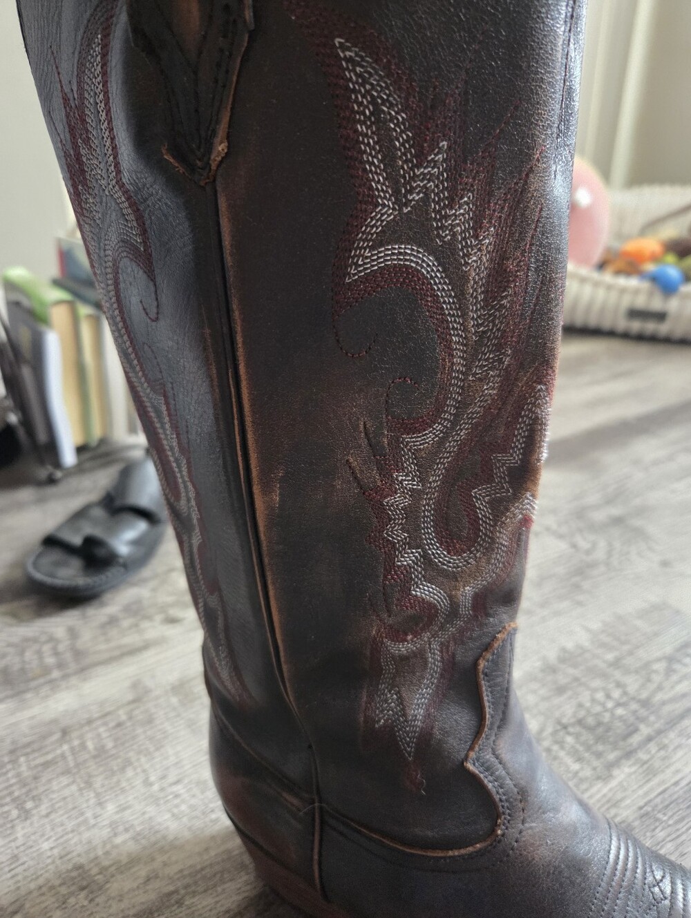 Freebird Woodland Classic Western Leather Cowboy Boots - Black Sz 9 - Picture 3 of 13